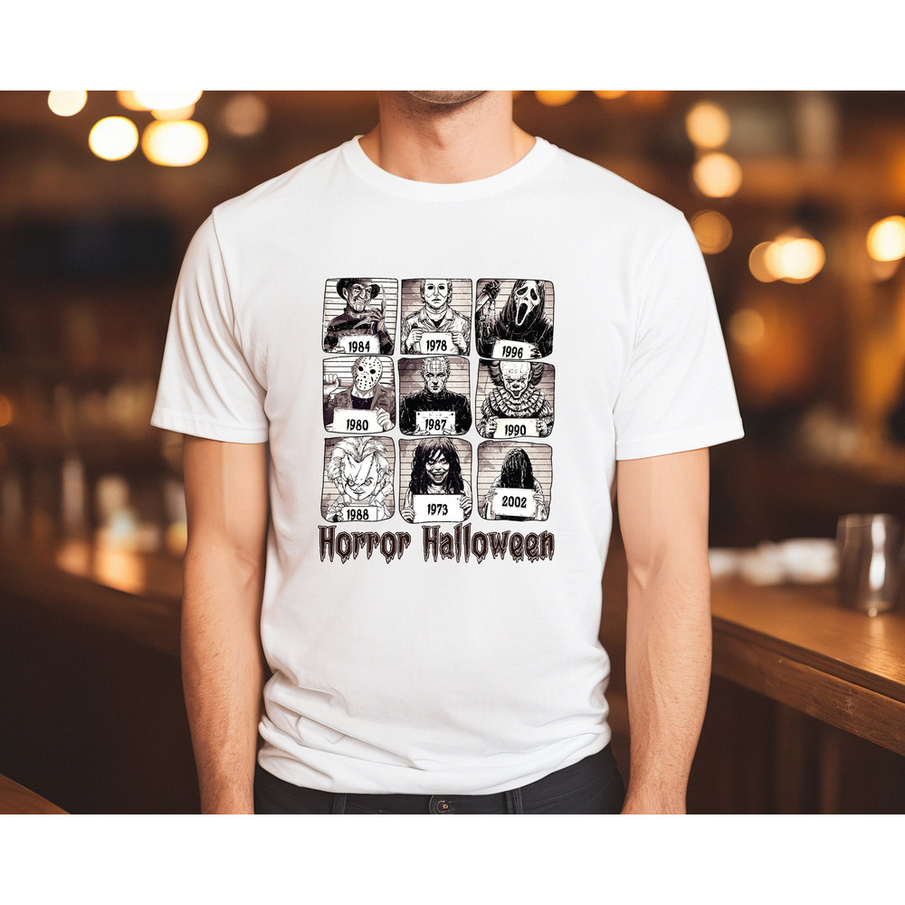 The Psycho Bunch Shirt,Horror Character Shirt,Michael Myers Shirt,Halloween Tshirt,Halloween Shirt,Horror Movie Characters Shirt, - 1.jpg