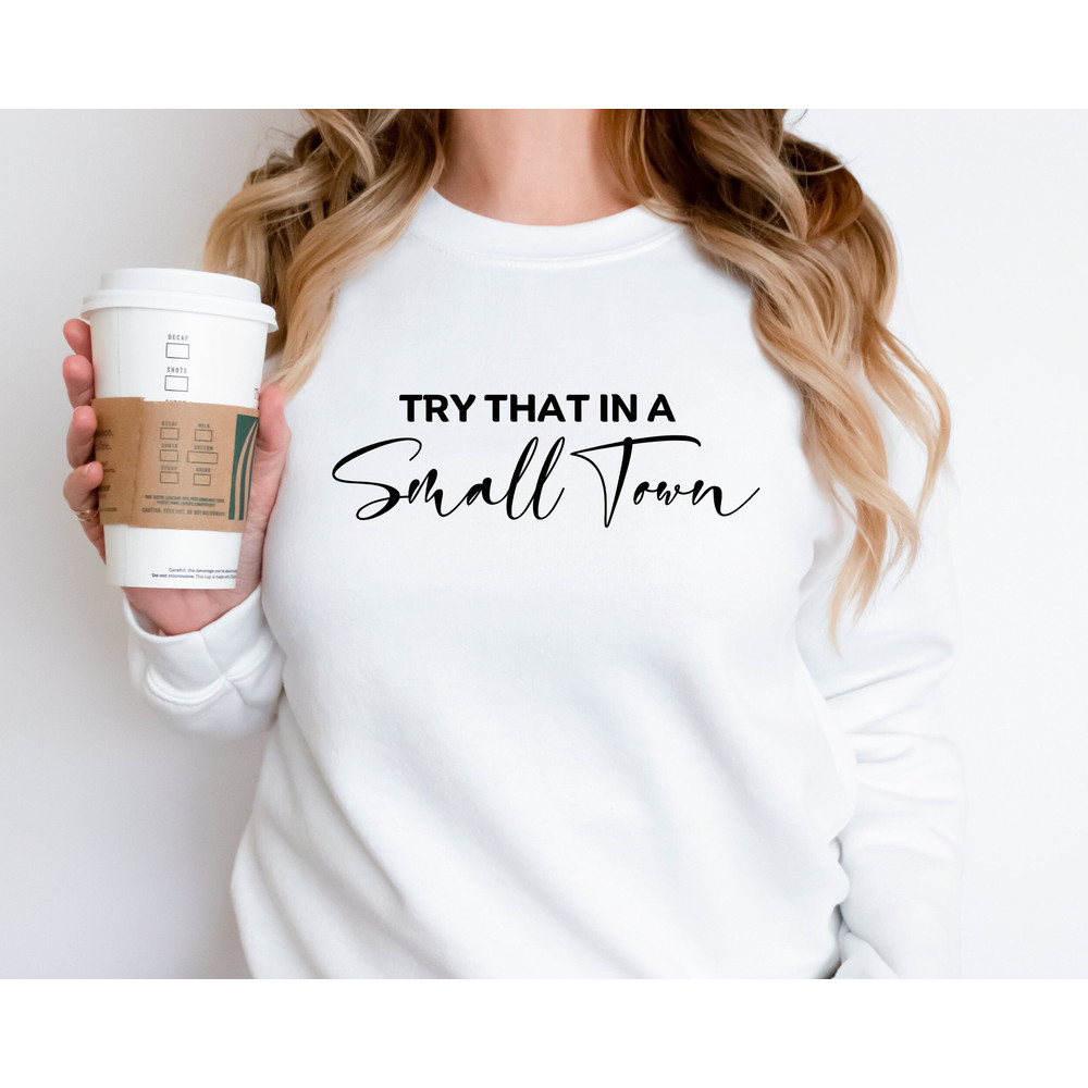 Try that in a small town Sweatshirt,Jason Aldean Sweatshirt,Lyric Sweater, Jason Aldean, Women Trendy Sweatshirt, Country Music, Small Town - 1.jpg