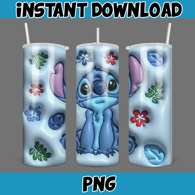 Inflated Mickey and Friends Cartoon Tumbler, Winnie The Pooh Tumbler Wraps 20oz Skinny Sublimation (11).jpg