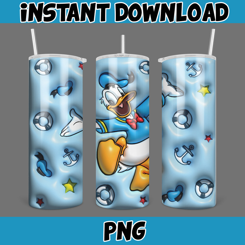 Inflated Mickey and Friends Cartoon Tumbler, Winnie The Pooh Tumbler Wraps 20oz Skinny Sublimation (3).jpg