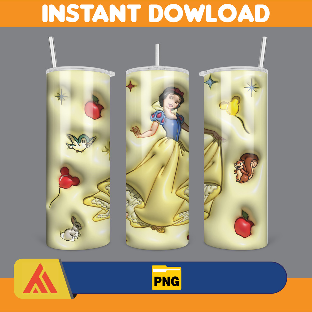 Inflated Mickey and Friends Cartoon Tumbler, Winnie The Pooh Tumbler Wraps 20oz Skinny Sublimation (10).jpg