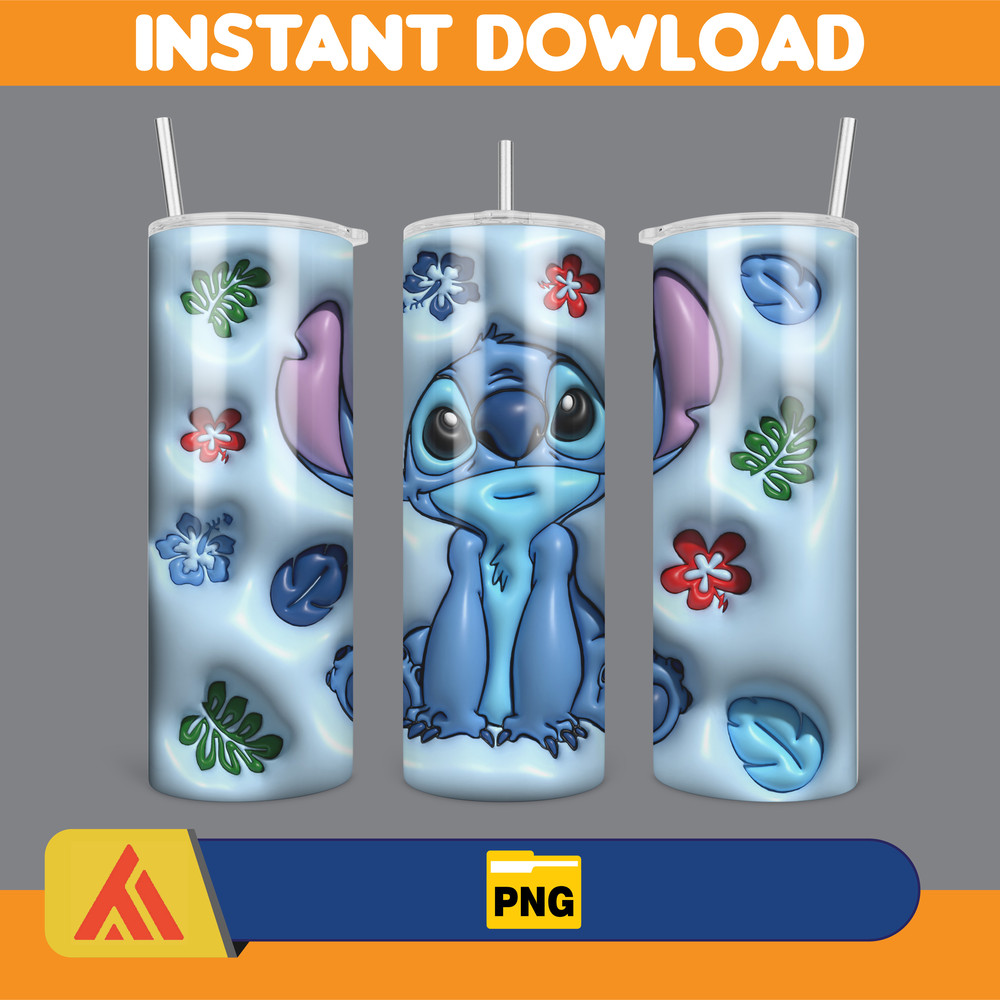 Inflated Mickey and Friends Cartoon Tumbler, Winnie The Pooh Tumbler Wraps 20oz Skinny Sublimation (11).jpg