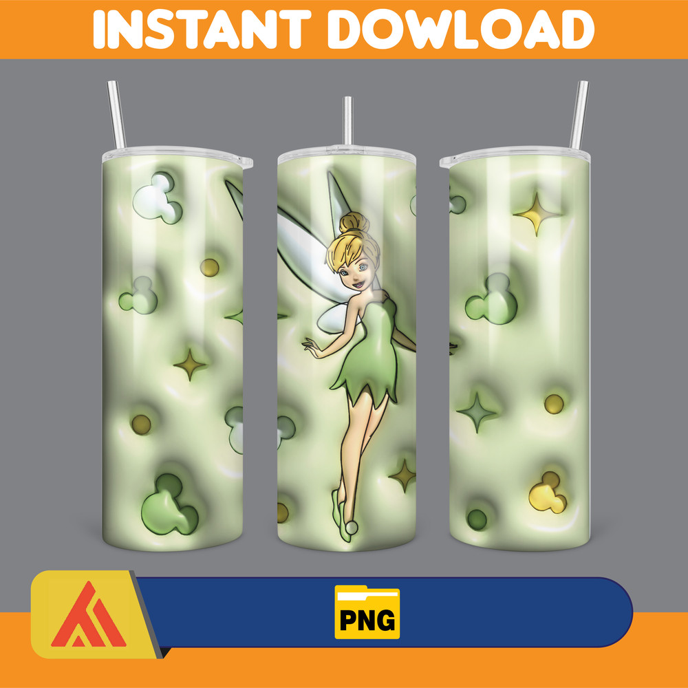 Inflated Mickey and Friends Cartoon Tumbler, Winnie The Pooh Tumbler Wraps 20oz Skinny Sublimation (13).jpg