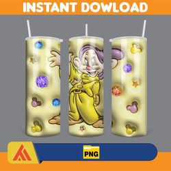 inflated mickey and friends cartoon tumbler, winnie the pooh tumbler wraps 20oz skinny sublimation (4)