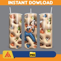 inflated mickey and friends cartoon tumbler, winnie the pooh tumbler wraps 20oz skinny sublimation (6)