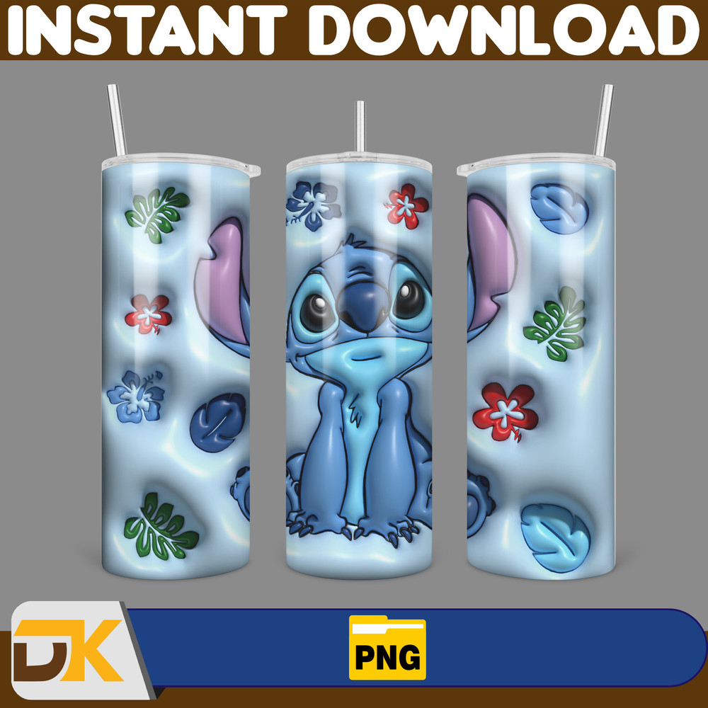 Inflated Mickey and Friends Cartoon Tumbler, Winnie The Pooh Tumbler Wraps 20oz Skinny Sublimation (11).jpg