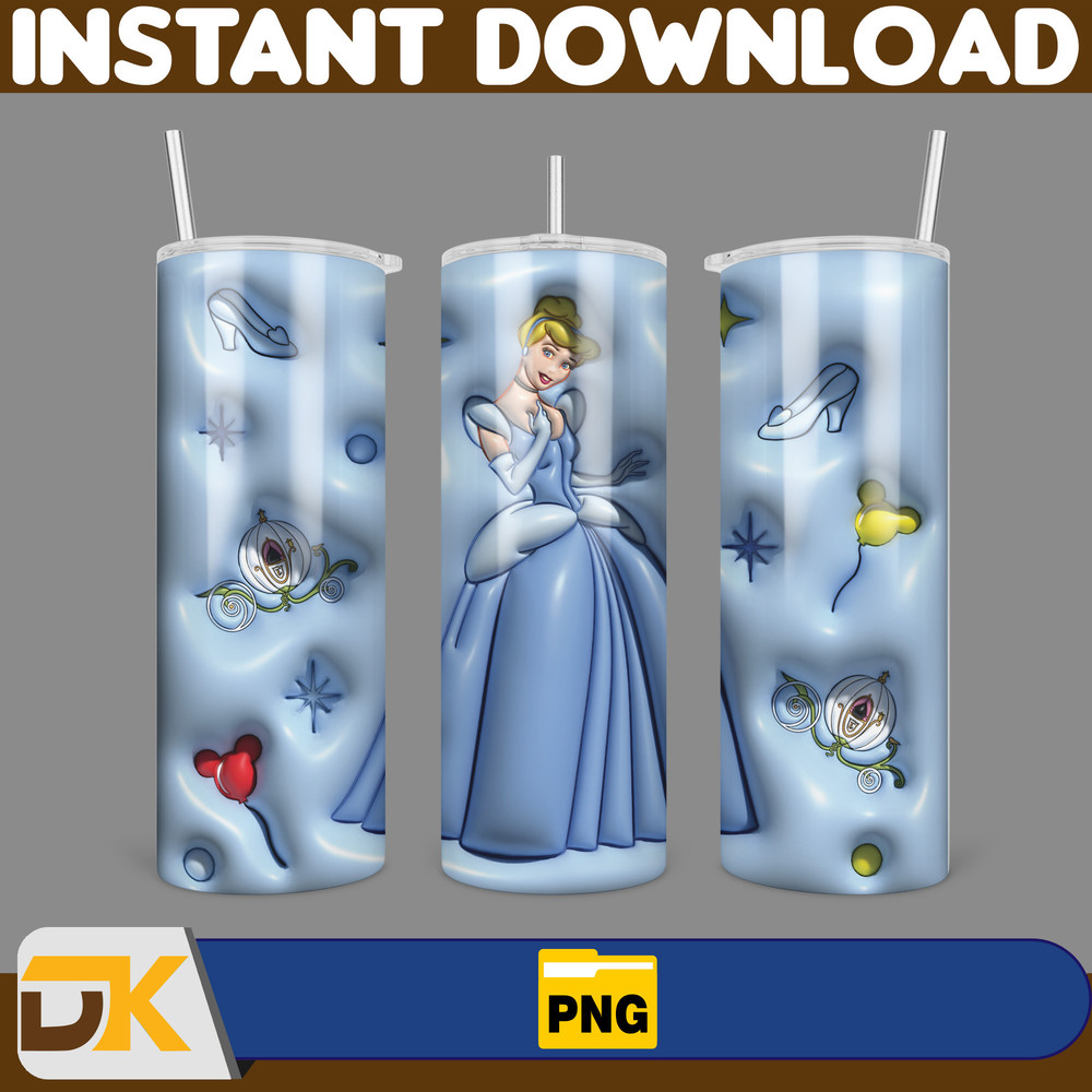 Inflated Mickey and Friends Cartoon Tumbler, Winnie The Pooh Tumbler Wraps 20oz Skinny Sublimation (2).jpg