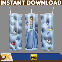 inflated mickey and friends cartoon tumbler, winnie the pooh tumbler wraps 20oz skinny sublimation (2)