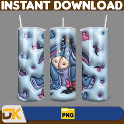 inflated mickey and friends cartoon tumbler, winnie the pooh tumbler wraps 20oz skinny sublimation (5)