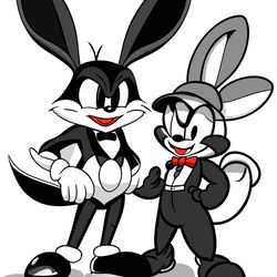Bugs Bunny and Daffy Duck Coloring Pages 4