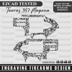 engraving firearms tauras 357 magnum filigree scroll design