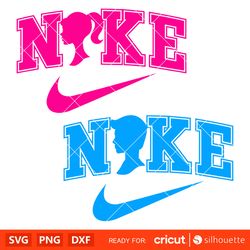 Nike Barbie Svg, Ken and barbie Svg, Girly Pink Svg, Retro Svg, Cricut, Silhouette Vector Cut File