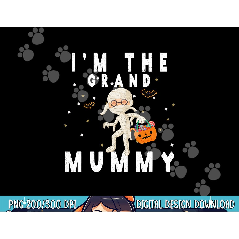 Funny Grandma Halloween Shirt I m The Grand Mummy png, sublimation png, sublimation copy.jpg