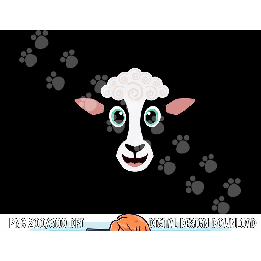 Funny Halloween Costume for Girls Boys - Cute Sheep Face png, sublimation copy.jpg