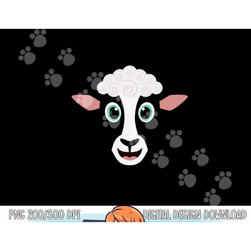 Funny Halloween Costume for Girls Boys - Cute Sheep Face png, sublimation copy.jpg