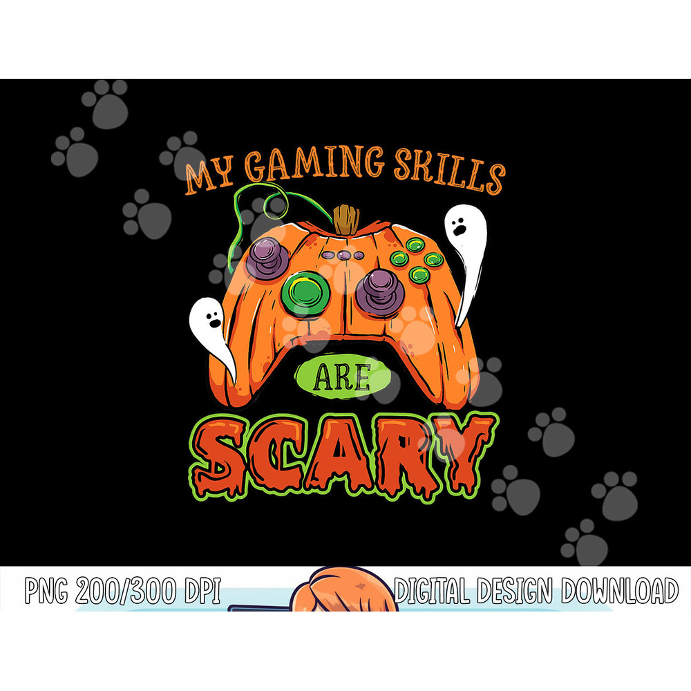 Funny Halloween Gaming Skills Gamer Girls or Boys Halloween png, sublimation copy.jpg