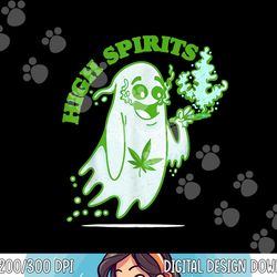 funny halloween marijuana cannabis ghost design weed smokers png, sublimation copy