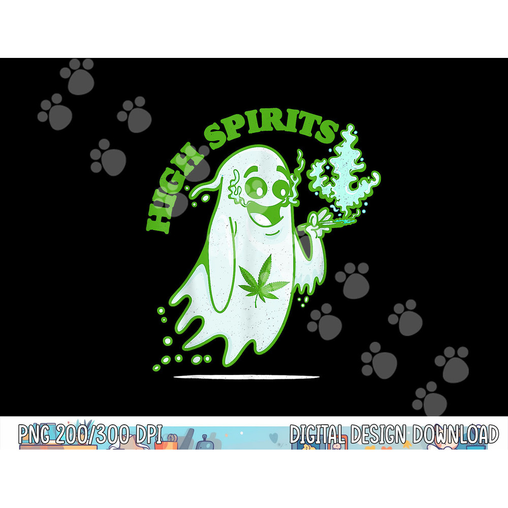 Funny Halloween Marijuana Cannabis Ghost Design Weed Smokers png, sublimation copy.jpg