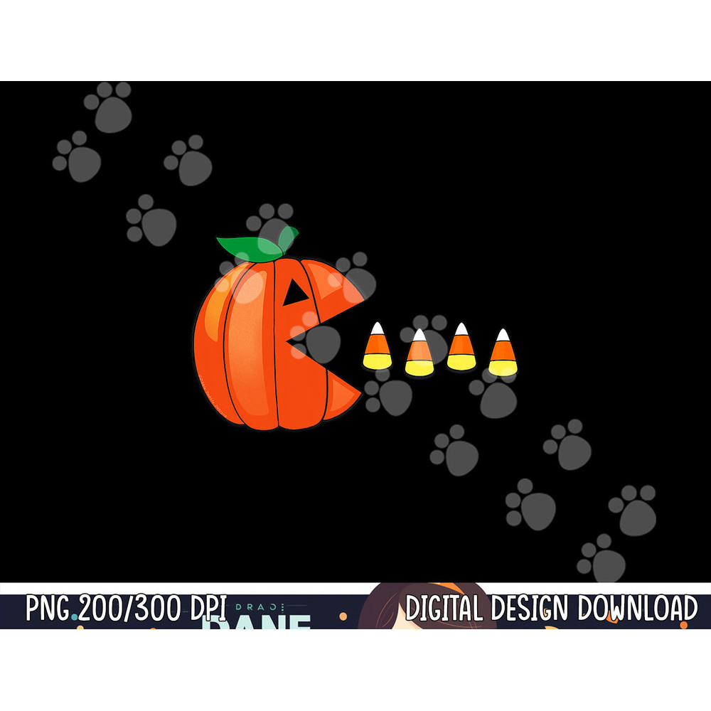 Funny Halloween Pumpkin Eating Candy Corn png,sublimation copy.jpg