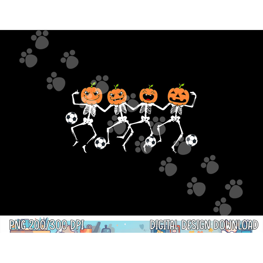 Funny Halloween Soccer Player Pumpkin Skeletons Kids png, sublimation copy.jpg