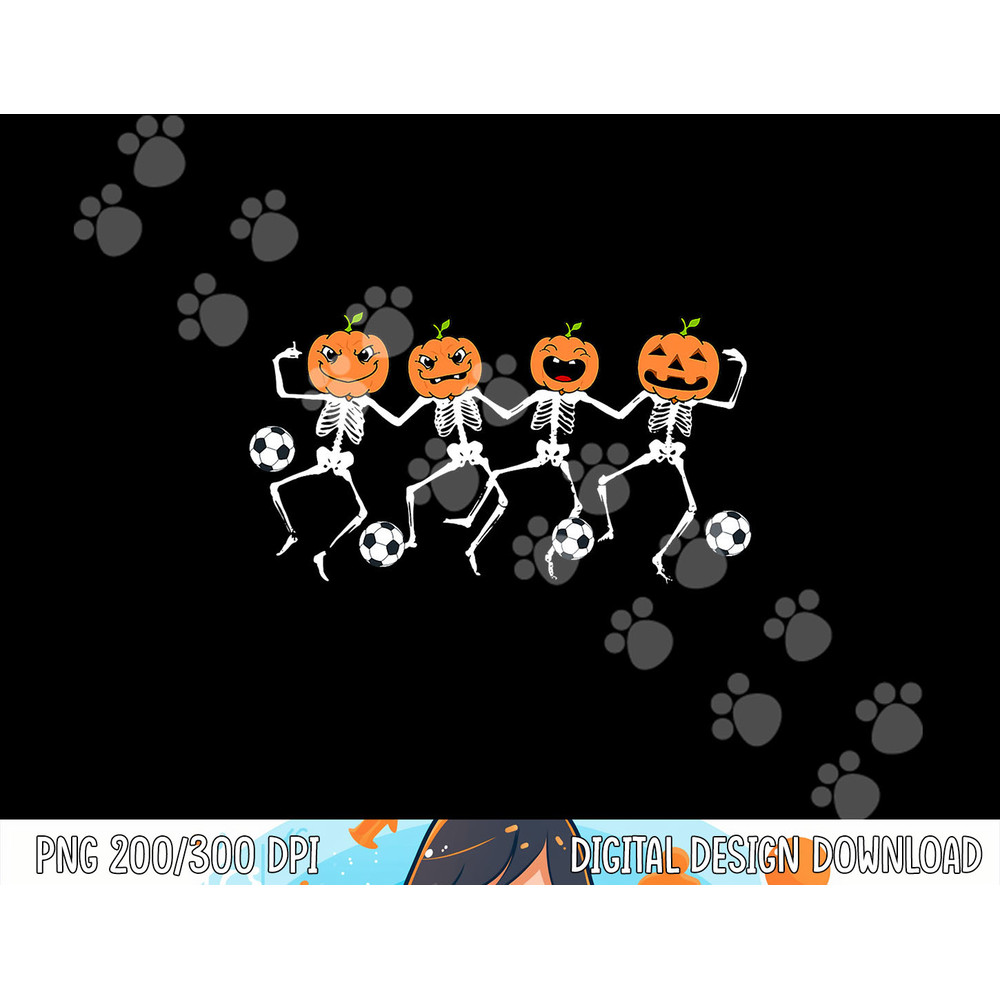 Funny Halloween Soccer Player Pumpkin Skeletons Kids png, sublimation copy.jpg