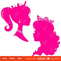 Barbie Svg Bundle , SVG, Princess Silhouette, pink doll Svg, Girl Svg, Sticker Clipart, Svg Files for Cricut