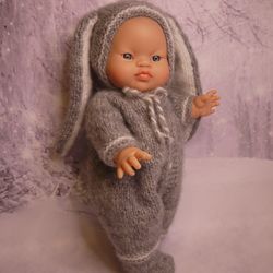 Pattern PDF: outfit Bunny for baby doll Gordi Paola Reina, Miniland, Minikane 34cm