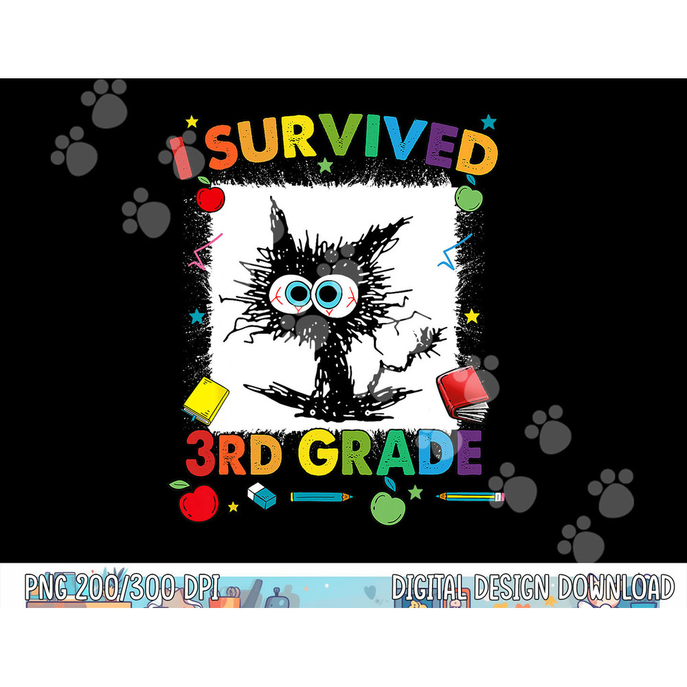 Funny Last Day Of Third 3rd Grade I Survived Third 3rd Grade  png, sublimation copy.jpg