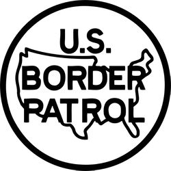 United States Border Patrol VECTOR LINE ART FILE laser engraving, cnc router, cutting, engraving, cricut, vinyl cutti