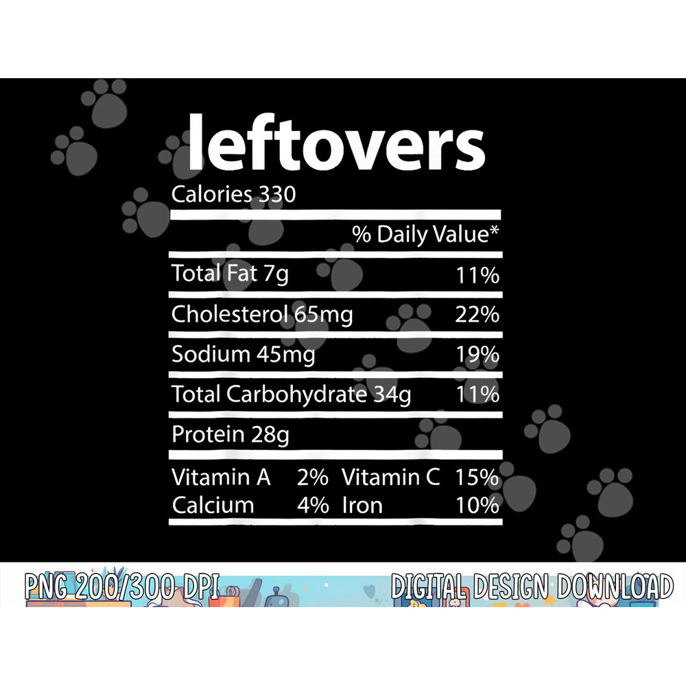 Funny Leftovers Family Thanksgiving Nutrition Facts Food Men png, sublimation copy.jpg