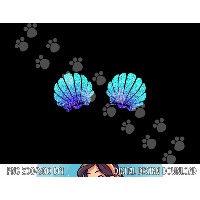 Funny Mermaid Sea Shell Bra Costume Halloween png,sublimation copy.jpg