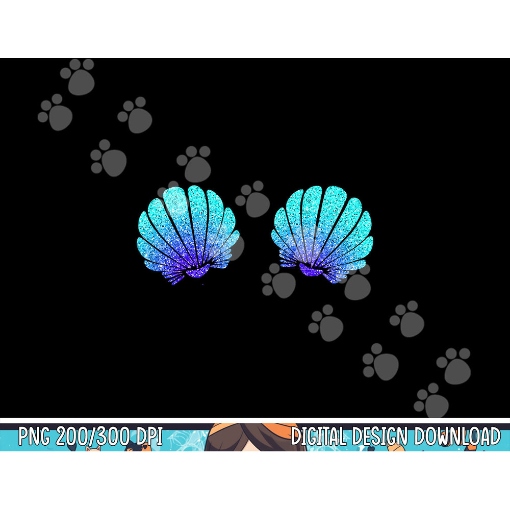 Funny Mermaid Sea Shell Bra Costume Halloween png,sublimation copy.jpg