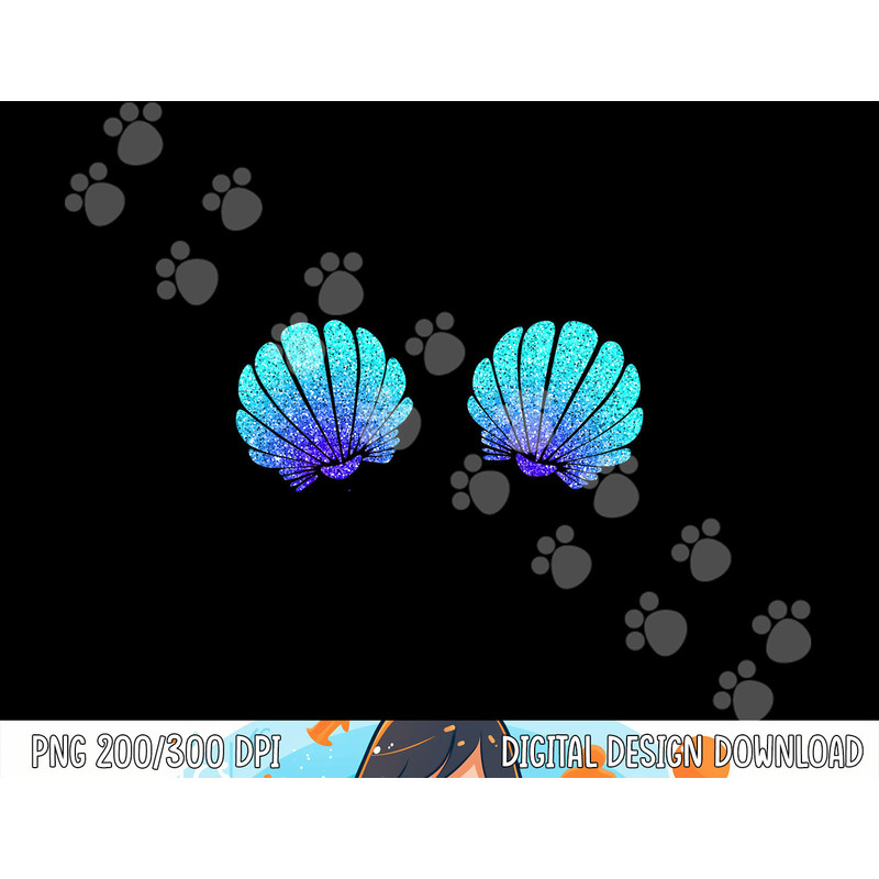 Funny Mermaid Sea Shell Bra Costume Halloween png,sublimation copy.jpg