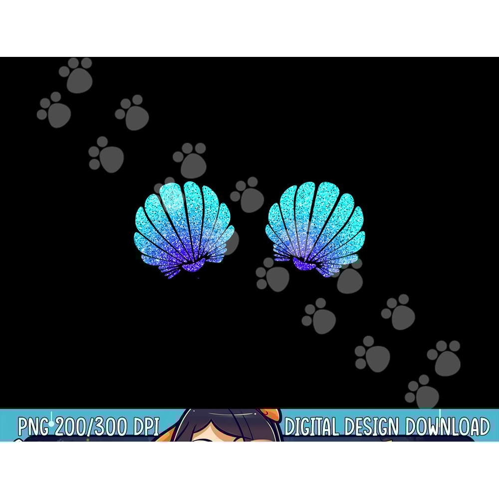Funny Mermaid Sea Shell Bra Costume Halloween png,sublimation copy.jpg