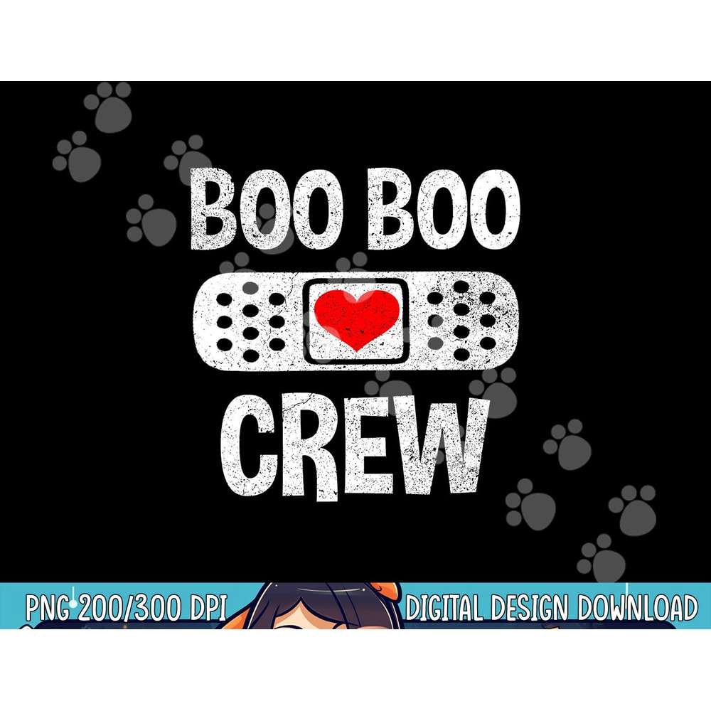 Funny Nurse Ghost Boo Crew Halloween Costume Womens Girls png,sublimation copy.jpg