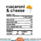 Funny Nutrition Facts Thanksgiving Apparel Macaroni & Cheese png, sublimation copy.jpg