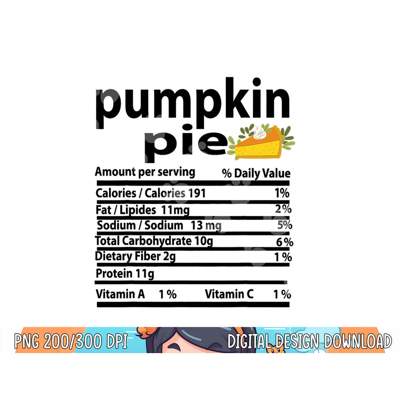 Funny Pumpkin Pie Nutrition Fact for Thanksgiving Family png, sublimation copy.jpg