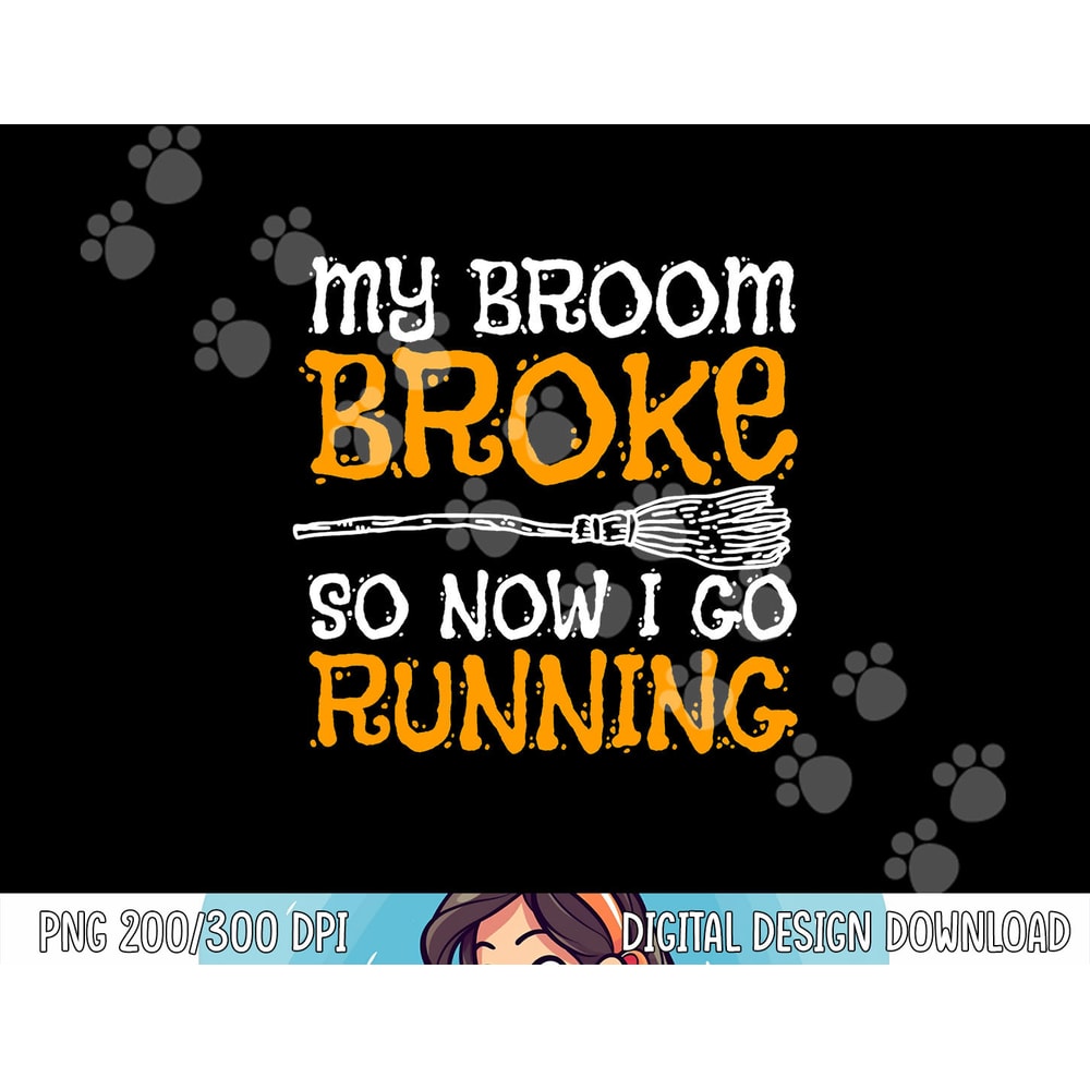 Funny Running Witch Halloween Costume png, sublimation copy.jpg