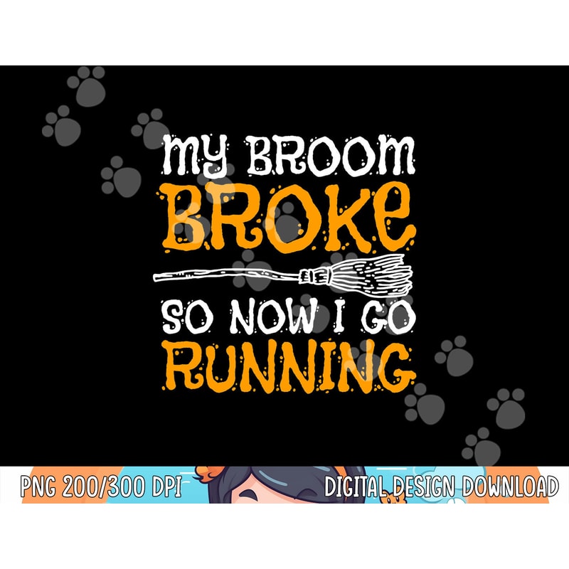 Funny Running Witch Halloween Costume png, sublimation copy.jpg