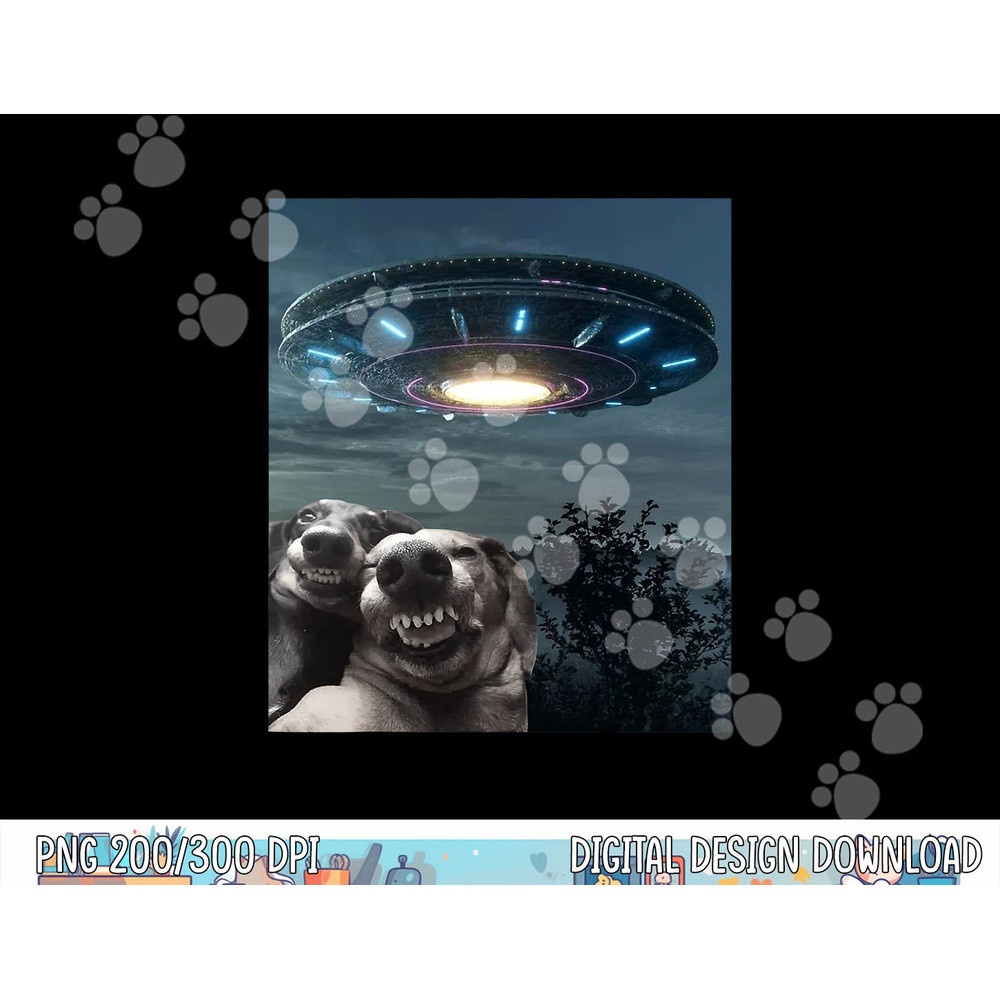 Funny selfie Dog With Alien UFO Funny Dogs Lover  png, sublimation copy.jpg