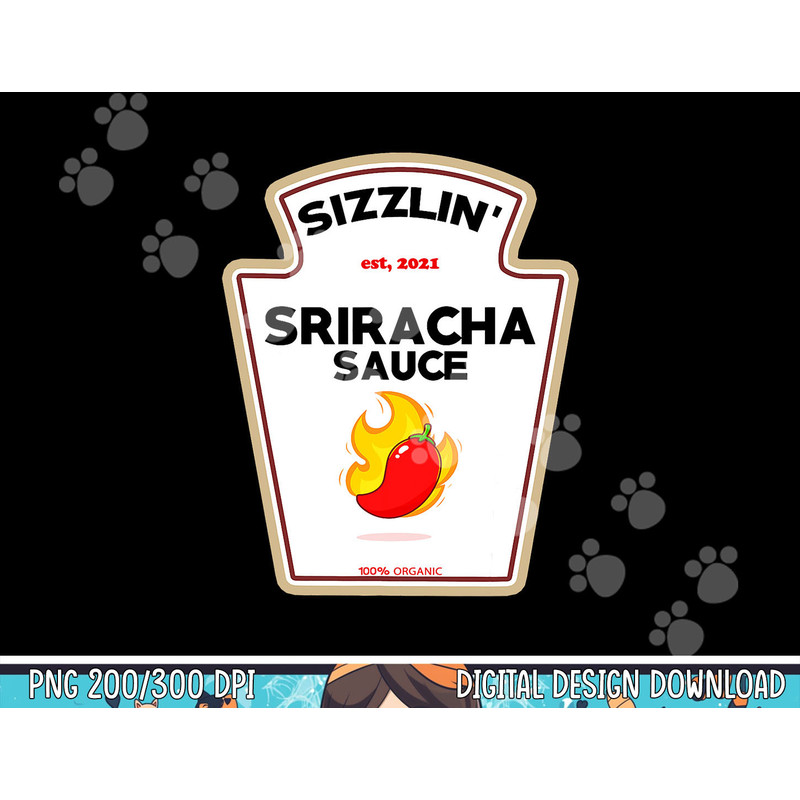 Funny Sriracha Sauce DIY Halloween Costume Group Condiments png, sublimation copy.jpg