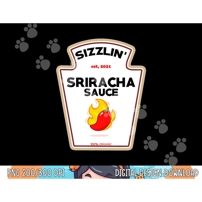 Funny Sriracha Sauce DIY Halloween Costume Group Condiments png, sublimation copy.jpg