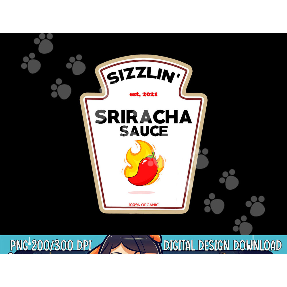 Funny Sriracha Sauce DIY Halloween Costume Group Condiments png, sublimation copy.jpg