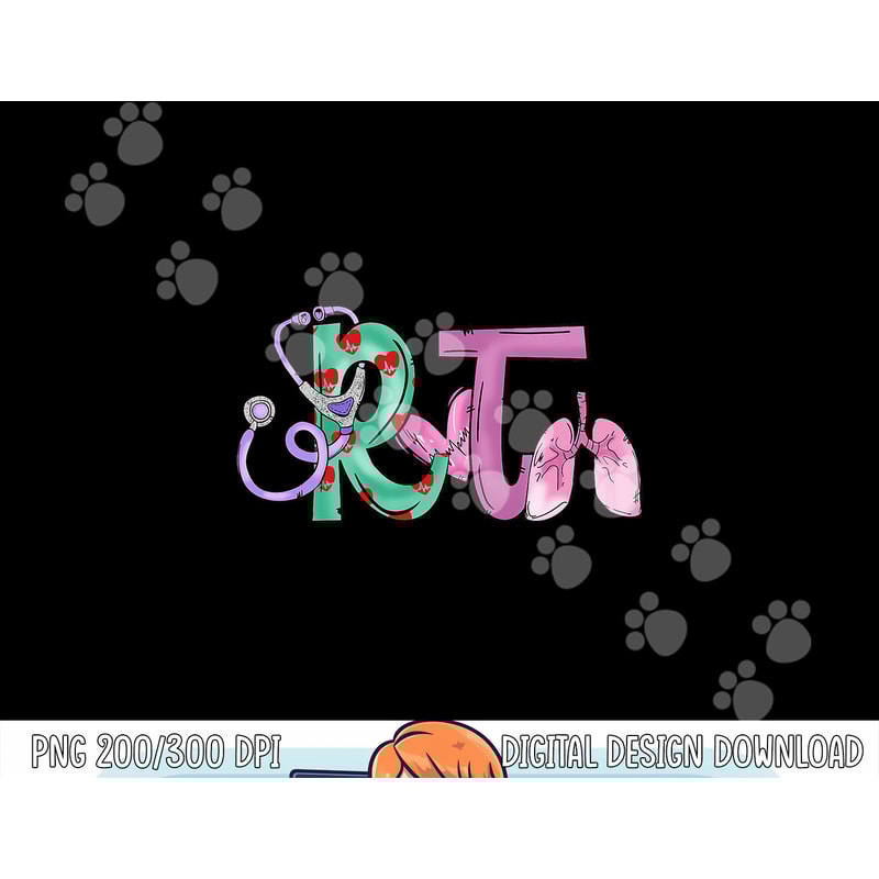 Funny Stethoscope With Heart RT Nurse Respiratory Therapist png, sublimation copy.jpg