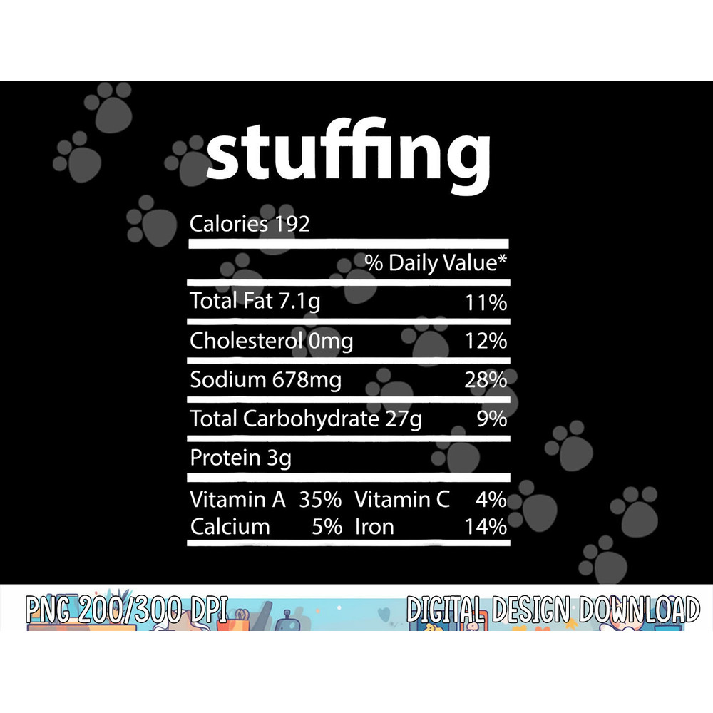 Funny Stuffing Family Thanksgiving Nutrition Facts Food Men png, sublimation copy.jpg