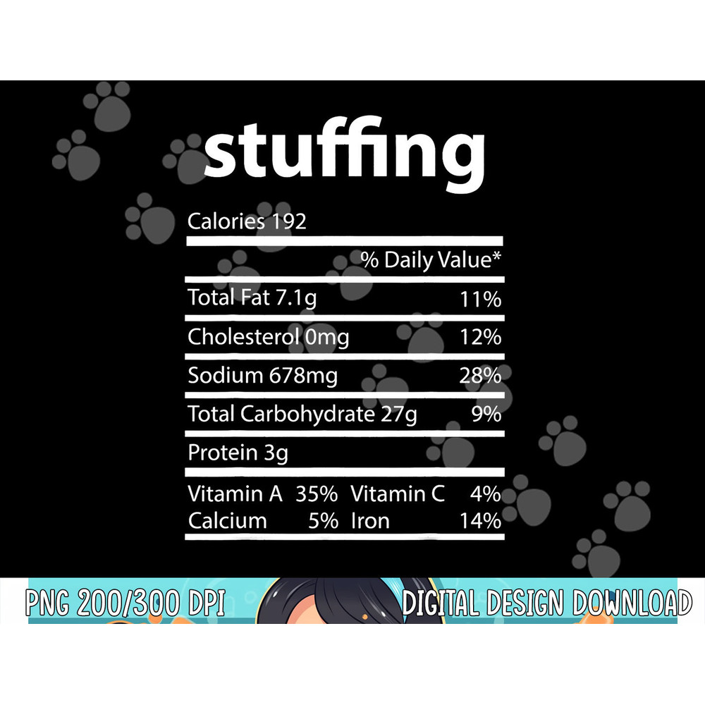Funny Stuffing Family Thanksgiving Nutrition Facts Food Men png, sublimation copy.jpg