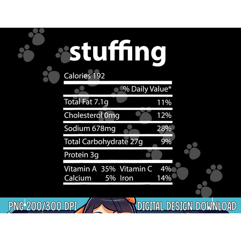 Funny Stuffing Family Thanksgiving Nutrition Facts Food Men png, sublimation copy.jpg
