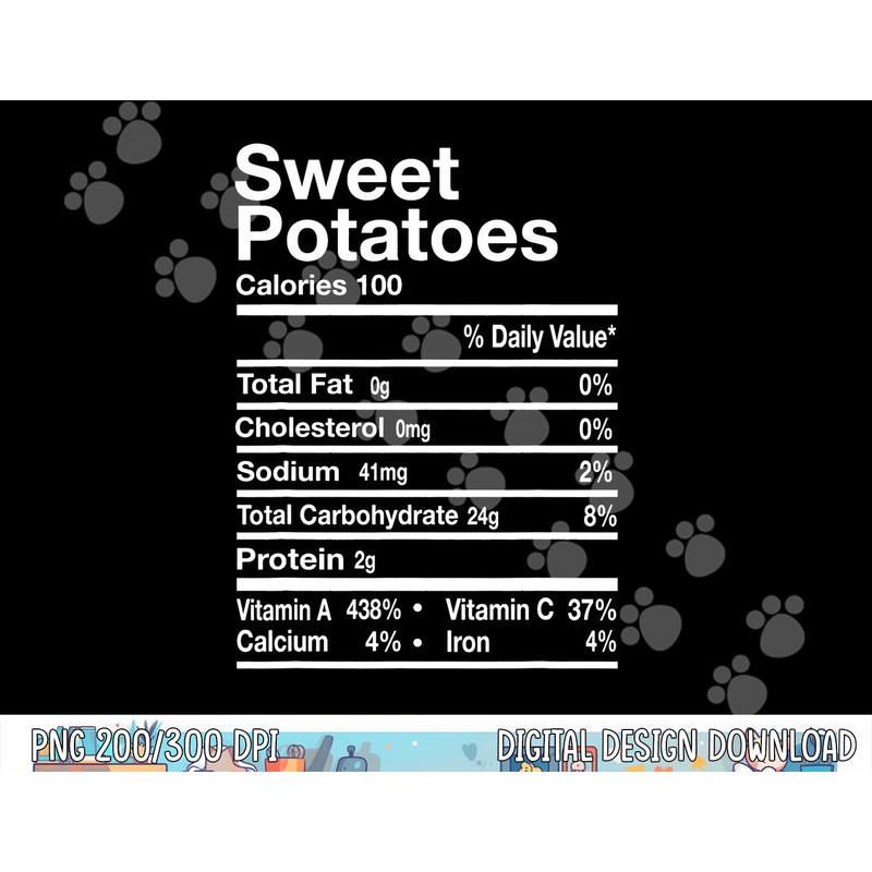 Funny Sweet Potato Nutrition Facts Thanksgiving Costume png, sublimation copy.jpg