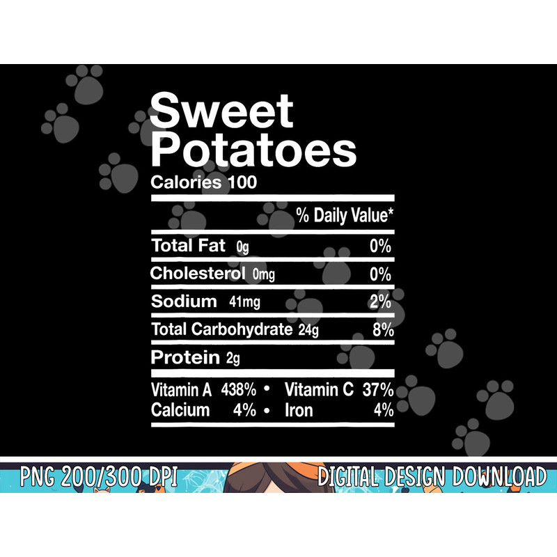 Funny Sweet Potato Nutrition Facts Thanksgiving Costume png, sublimation copy.jpg