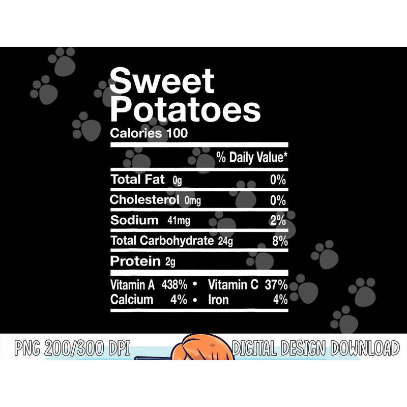 Funny Sweet Potato Nutrition Facts Thanksgiving Costume png, sublimation copy.jpg
